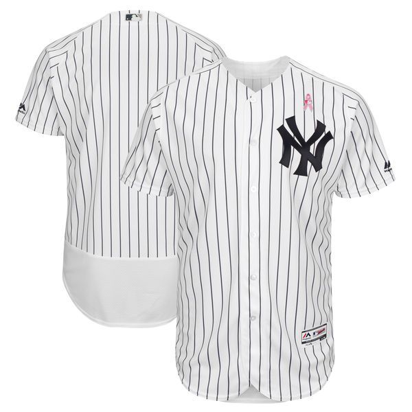 Men New York Yankees Blank White Mothers Edition MLB Jerseys->women mlb jersey->Women Jersey